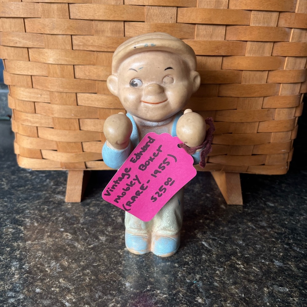 VINTAGE TOY - Edward Mobley - boxer toy - RARE